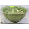 Image 1 : EXTRA LARGE OLIVE GREEN CERAMIC BOWL