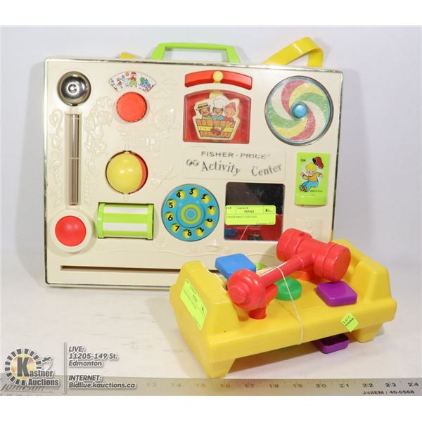 TWO VINTAGE FISHER PRICE TOYS