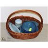 Image 1 : PICNIC BASKET WITH OUTDOOR DISH SET