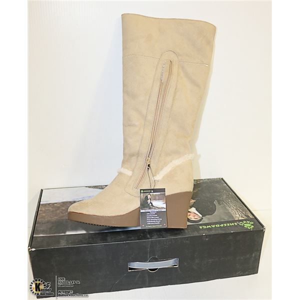DAWGS WOMENS FASHION 15" HEEL BOOTS NATURAL