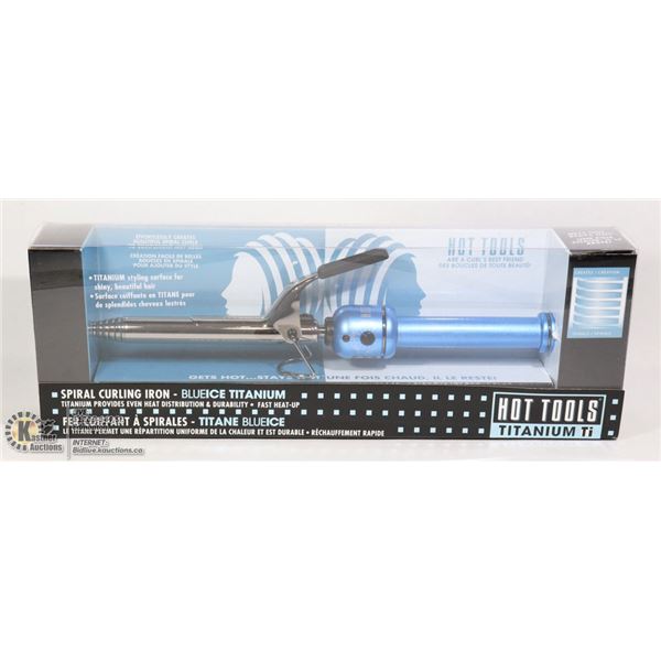 HOT TOOLS TITANIUM SPIRAL CURLING IRON