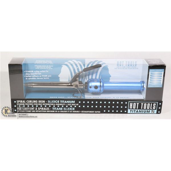 HOT TOOLS TITANIUM SPIRAL CURLING IRON