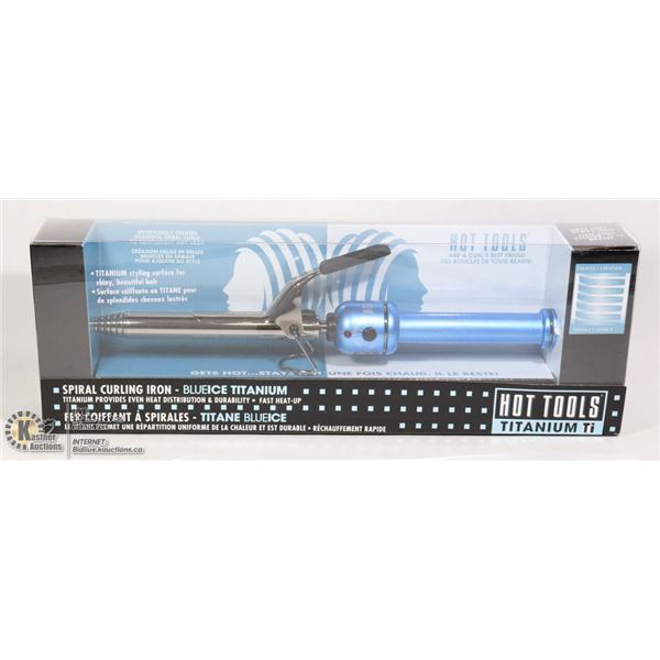 HOT TOOLS TITANIUM SPIRAL CURLING IRON