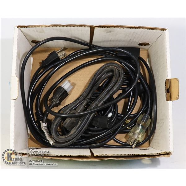 BOX OF POWER CORDS