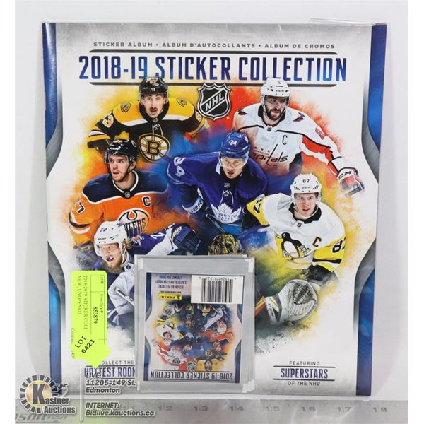 2018-2019 STICKER COLLECTION, NEW, UNOPENED