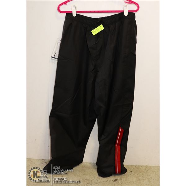 NEW BLACK LANDMARK TRACK PANTS WITH
