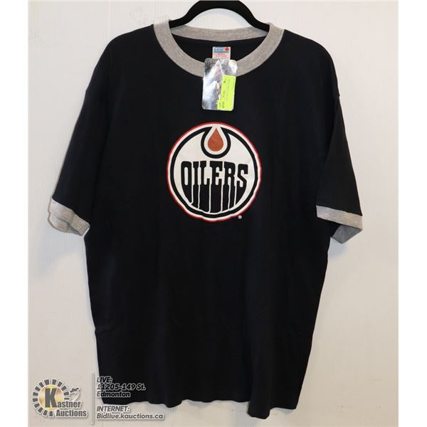 NEW OFFICIAL NHL OILERS T-SHIRT - MENS