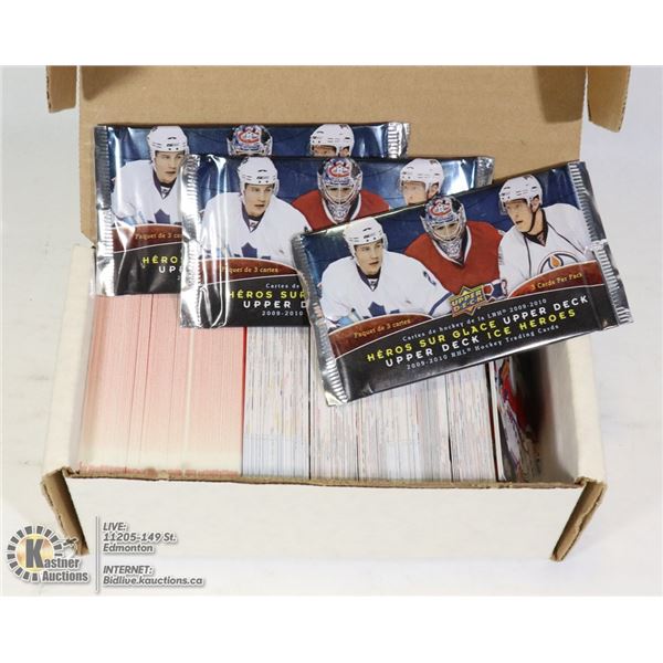 1 BOX OF VARIOUS UPPER DECK HOCKEY CARDS