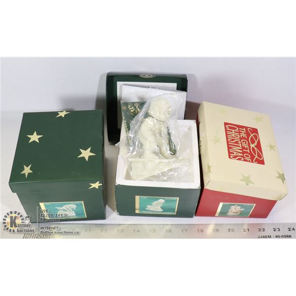 LOT FO 3 CHRISTMAS ORNAMENTS