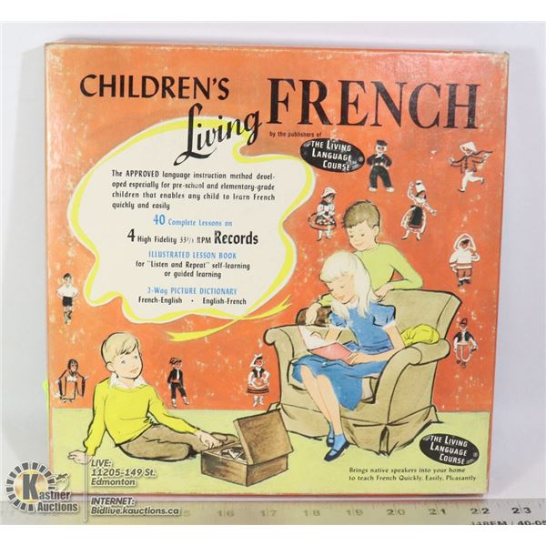 CHILDRENS FRENCH LEARNING SET