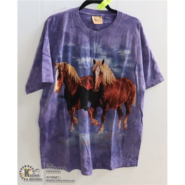 NEW "THE MOUNTIN", 100% COTTON T-SHIRT