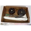 Image 1 : 2 SALMON REELS WITH A FISHING ROD