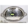 Image 1 : LARGE ANTIQUE SILVER PLATEBUTLERS TRAY. BIRKS
