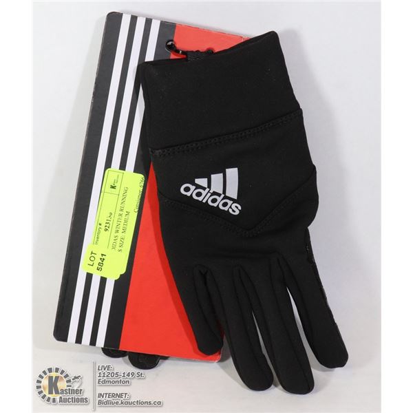 NEW ADIDAS WINTER RUNNING GLOVES SIZE: MEDIUM