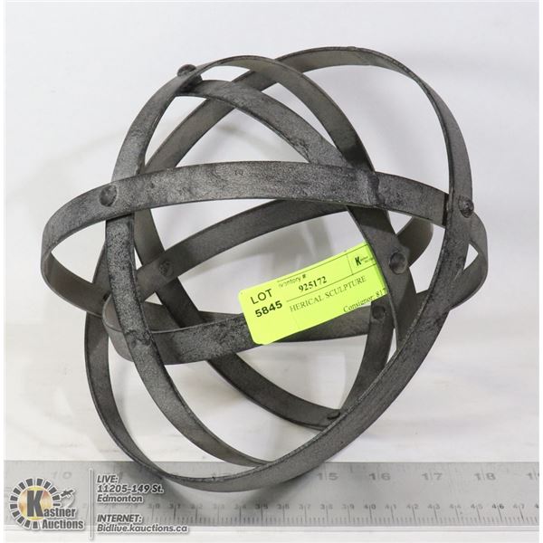 METAL SPHERICAL SCULPTURE