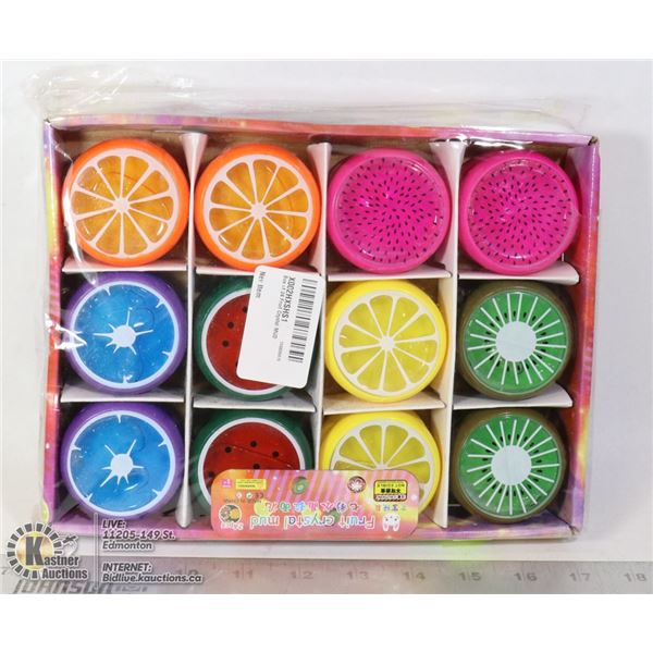 24PC FRUIT CRYSTAL MUD