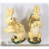 Image 1 : PAIR OF BUNNY FIGURES