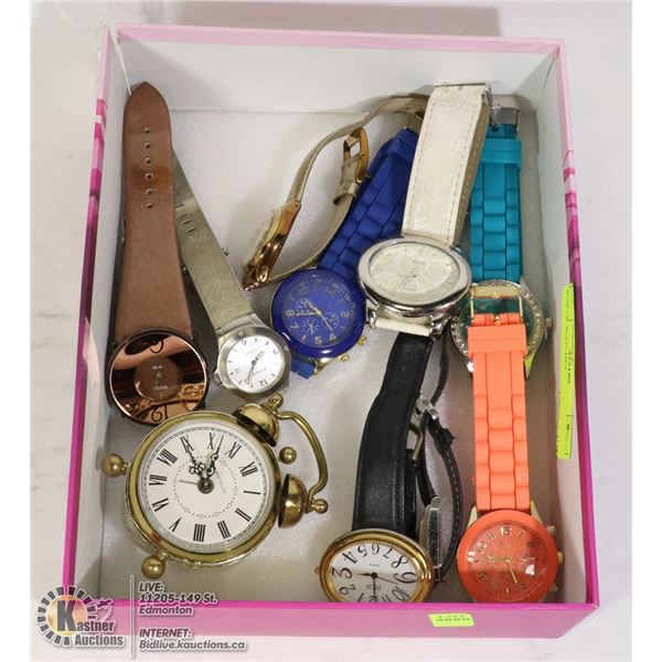 BOX OF WATCHES