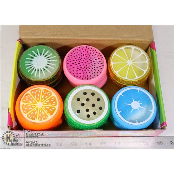 18PC SET OF FRUIT SHAPED NON EDIBLE KIDS TOYS