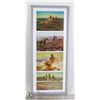 Image 1 : 4 VINTAGE CHARLES MARION RUSSELL POSTCARDS 1940'S