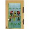 Image 1 : NEW BEADED CURTAIN / WALL HANGING WITH 3 PARROTS