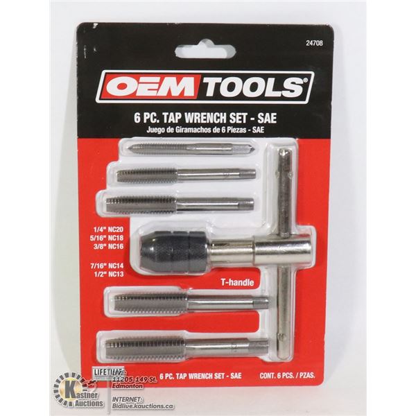 NEW OEMTOOLS 6 PC TAP WRENCH SET - SAE