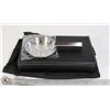 Image 1 : ASH-YH-226 BLACK LEATHER ASHTRAY WITH DRAWER