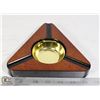 Image 1 : ASH-CA-3  DARK BURL FINISH - 3 CIGAR ASHTRAY