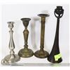 Image 1 : 4 ASSORTED CANDLE HOLDERS