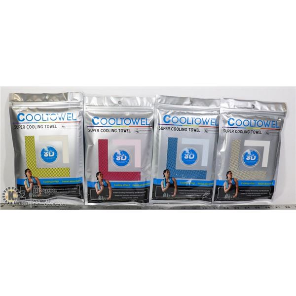 BUNDLE OF 4 COOL TOWELS