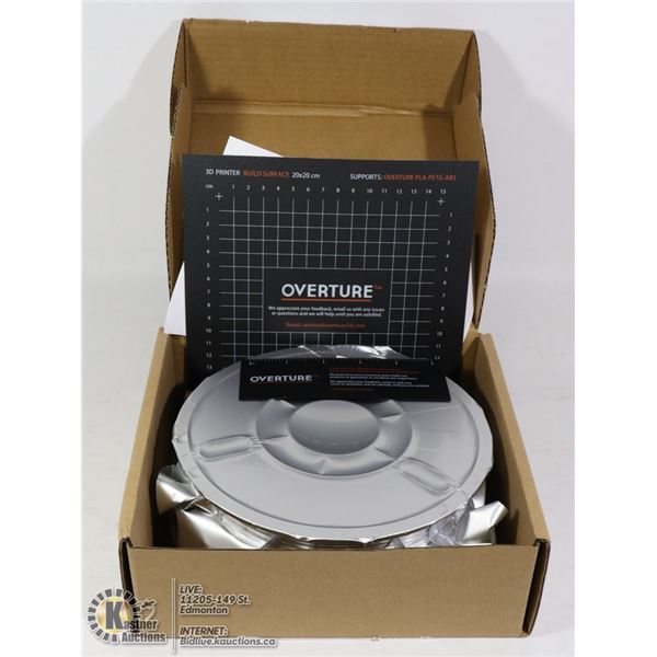 OVERTURE PETG 3D PRINTER FILAMENT (BLACK)