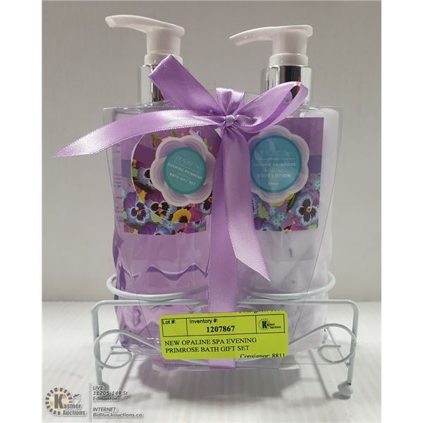 NEW OPALINE SPA EVENING PRIMROSE BATH GIFT SET