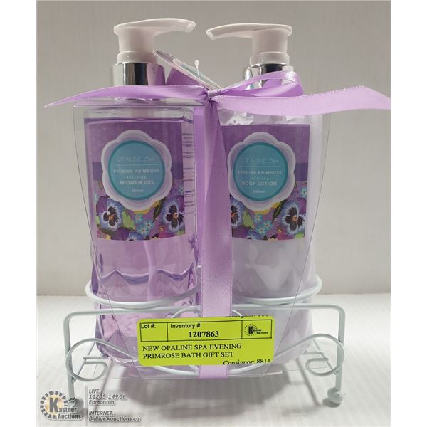 NEW OPALINE SPA EVENING PRIMROSE BATH GIFT SET