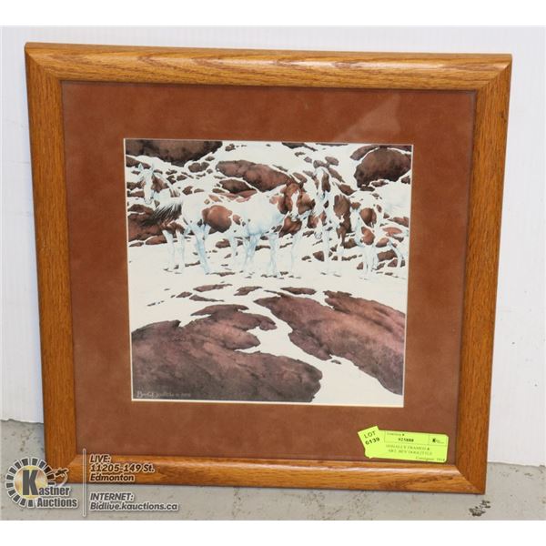PROFESSIONALLY FRAMED & MATTED ART. BEV DOOLITTLE