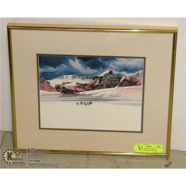 FRAMED & MATTED ART BY MICHAEL ATKINSON. ESTATE.