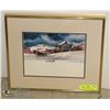 Image 1 : FRAMED & MATTED ART BY MICHAEL ATKINSON. ESTATE.
