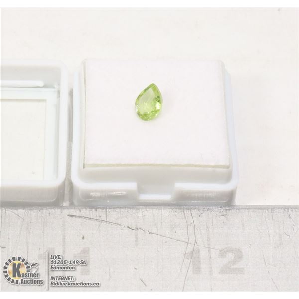 LOT OF 1 PERIDOT PEAR CUT GEMSTONE
