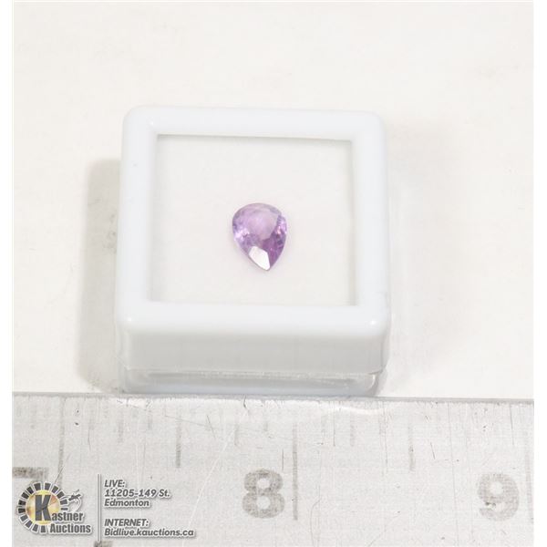 LOT OF 1 GENUINE AMETHYST PEAR CUT GEM