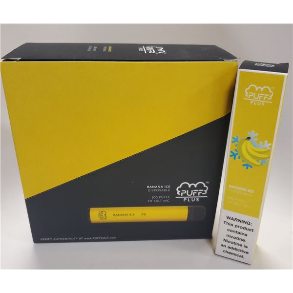 PUFF PLUS DISPOSABLE E-CIGARETTE BANANA ICE