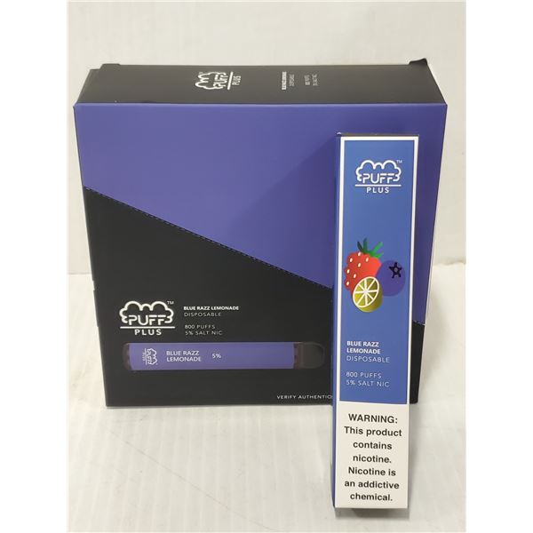 PUFF PLUS DISPOSABLE E-CIGARETTE BLUE RAZ LEMONADE