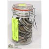 Image 1 : JAR WITH VARIOUS OLD WORLD COINS