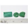 Image 1 : #87-GREEN EMERALD GEMSTONES 109.20ct