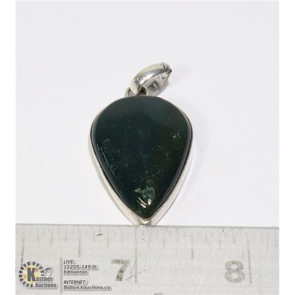 #217-INDIA BLOODSTONE PENDANT