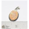 Image 1 : #210-AUSTRALIAN TRIPLE OPAL PENDANT