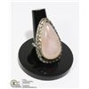 Image 1 : #138-PINK ROSE QUARTZ RING SIZE 8