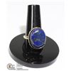 Image 1 : #109-LAPIZ LAZULI RING SIZE 6.5