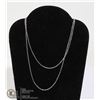 Image 1 : #184-STIRLING SILVER NECKLACE .925/ 2 pcs 18"