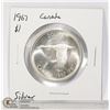 Image 1 : 1967 SILVER CANADA $1 DOLLAR COIN