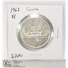 Image 1 : 1963 SILVER CANADA $1 DOLLAR COIN