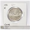 Image 1 : 1950 SILVER CANADA $1 DOLLAR COIN